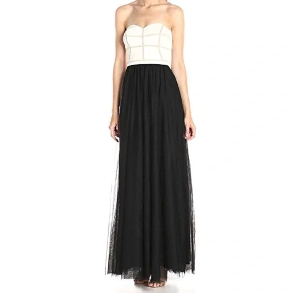 NWT JS Collections Strapless Evening Gown Prom Dress Size 10